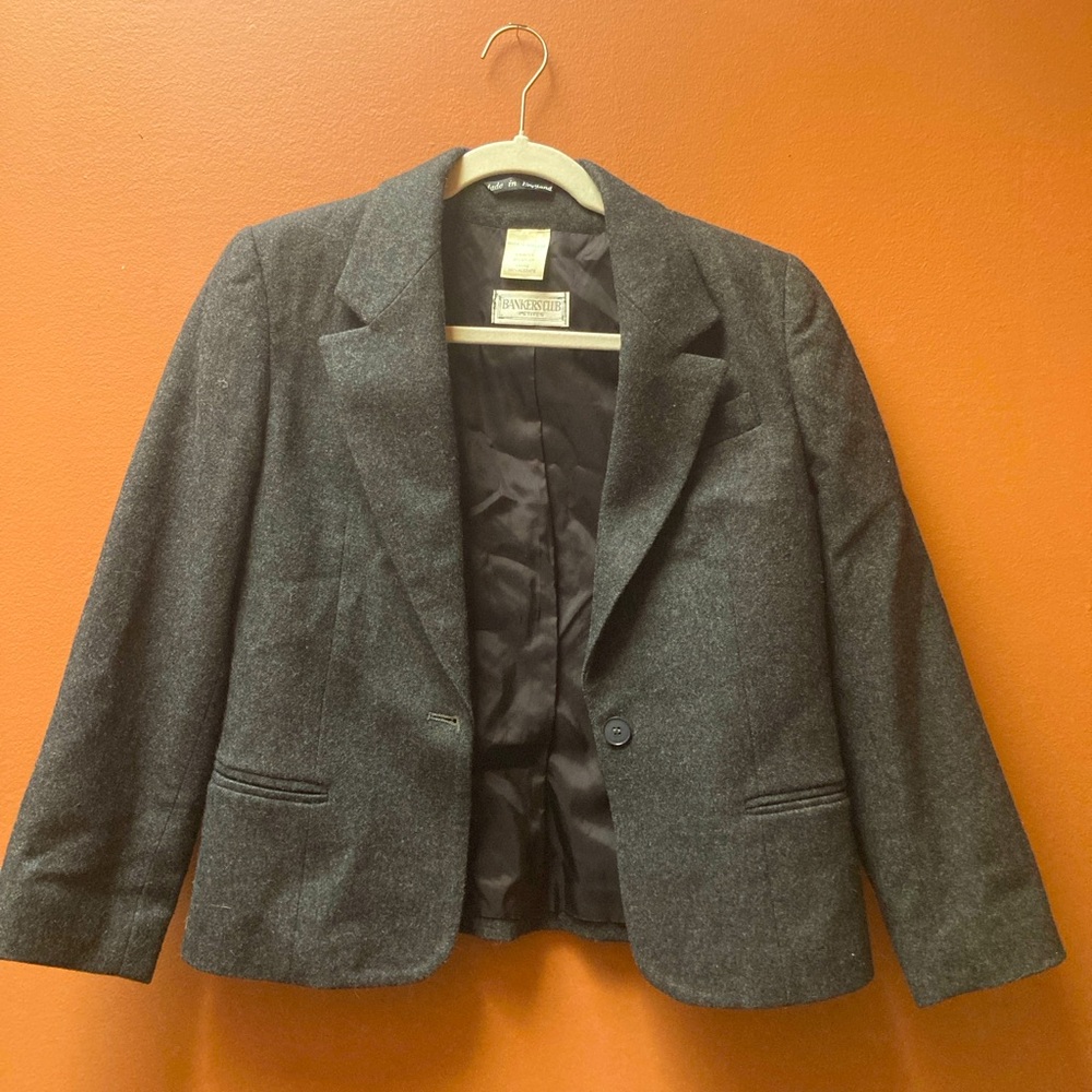 Vintage Wool Blend Blazer
